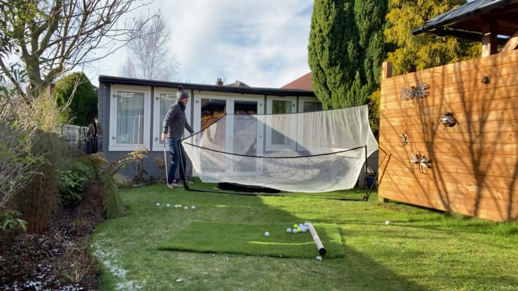 best golf driving net blowing over in the wind