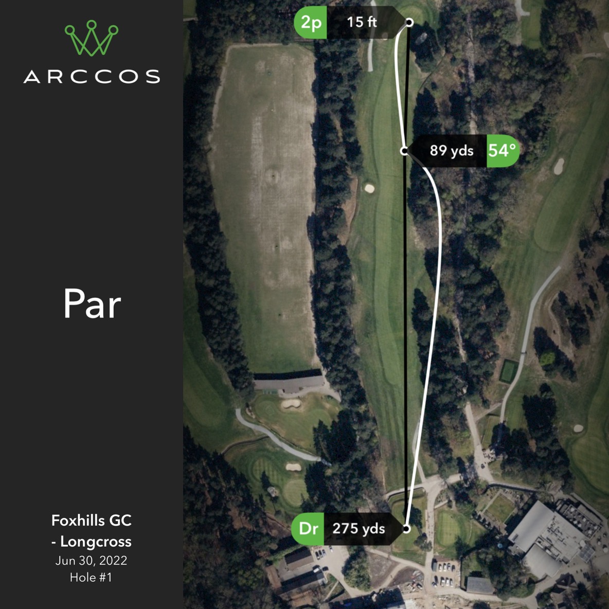 Foxhills Golf Club - Longcross Course - First Hole