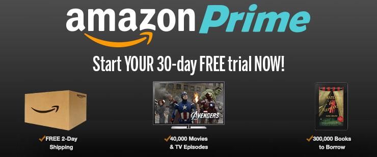 Amazon Prime 30 Day Free Trial