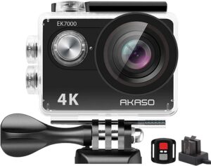 AKASO 4k Action Camera perfect for creating golf content in the rain