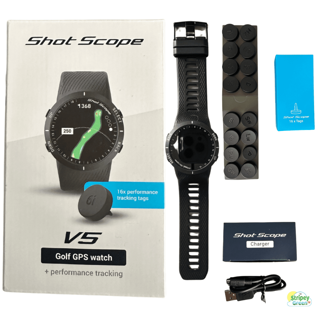 Shot Scope V5 Watch - Whats in the Box